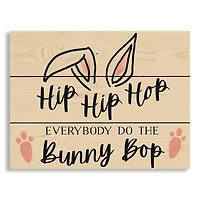 Do the Bunny Bop Wood Wall Plaque
