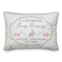 P Cottontail Candy Company Pillow