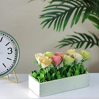 Yellow and White Springtime Flower Arrangement