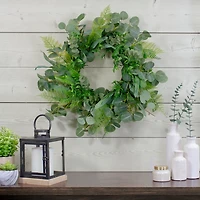 Green Mixed Foliage Spring Wreath