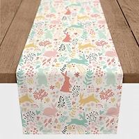 Pastel Easter Pattern Table Runner, 90 in.