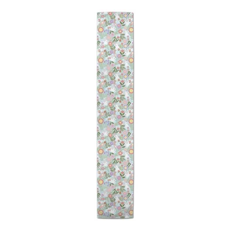 Bunnies and Blossoms Table Runner, 90 in.