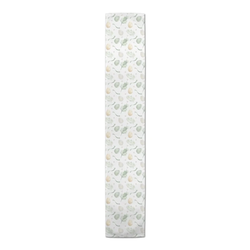 Neutral Eggs and Ribbon Table Runner, 72 in.
