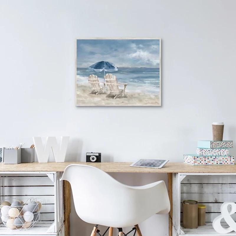 In Waiting Framed Canvas Art Print