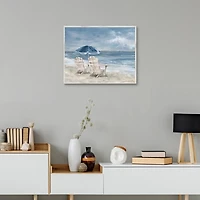 In Waiting Framed Canvas Art Print