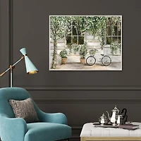 Dans La Ville Framed Canvas Art Print