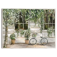 Dans La Ville Framed Canvas Art Print