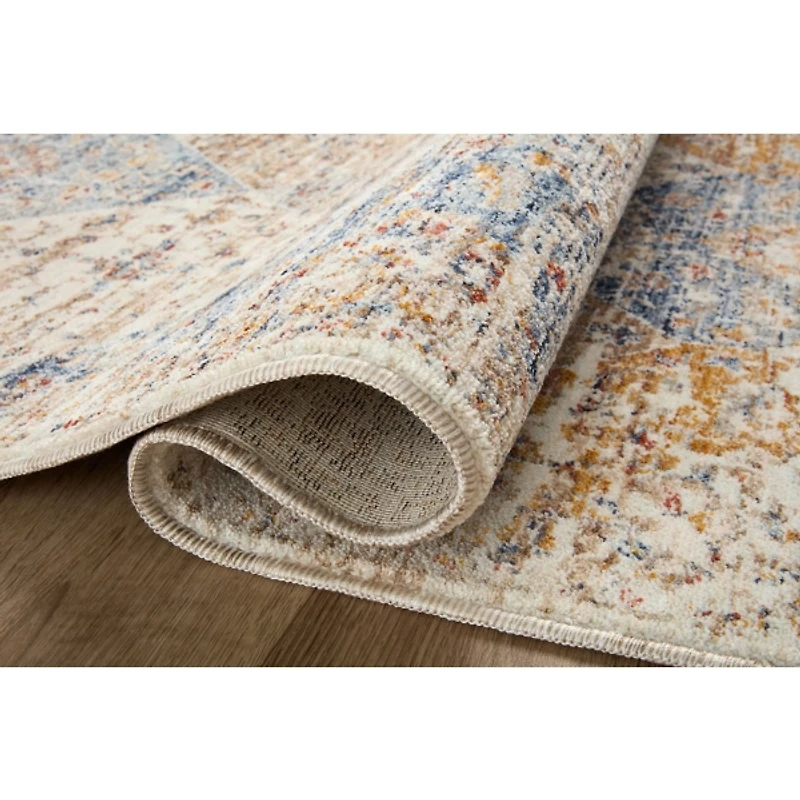 Neutral Diamond Patchwork Area Rug, 5x7