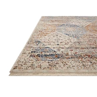 Neutral Diamond Patchwork Area Rug, 5x7