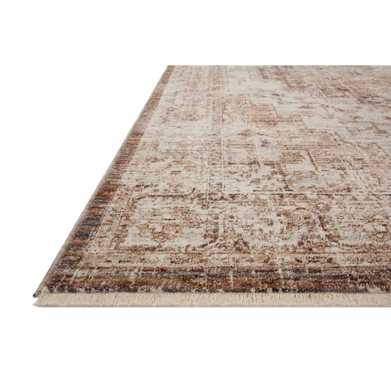 Mocha and Cream Sorrento Area Rug, 5x7