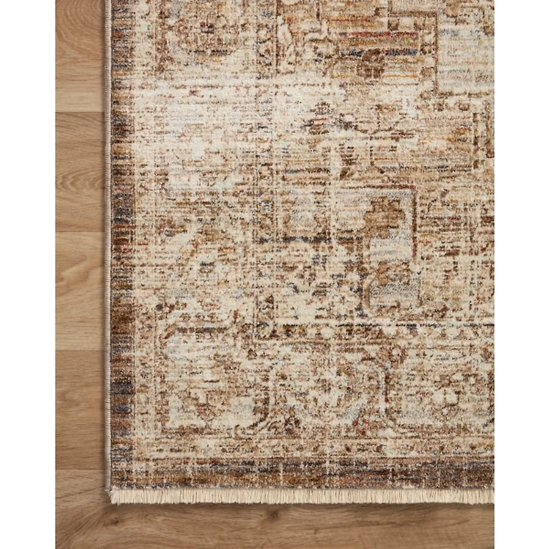 Mocha and Cream Sorrento Area Rug, 5x7