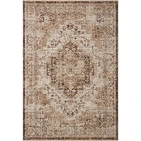Mocha and Cream Sorrento Area Rug, 5x7