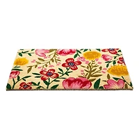 Bright Summer Blossoms Coir Doormat