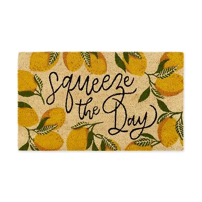 Squeeze the Day Coir Doormat