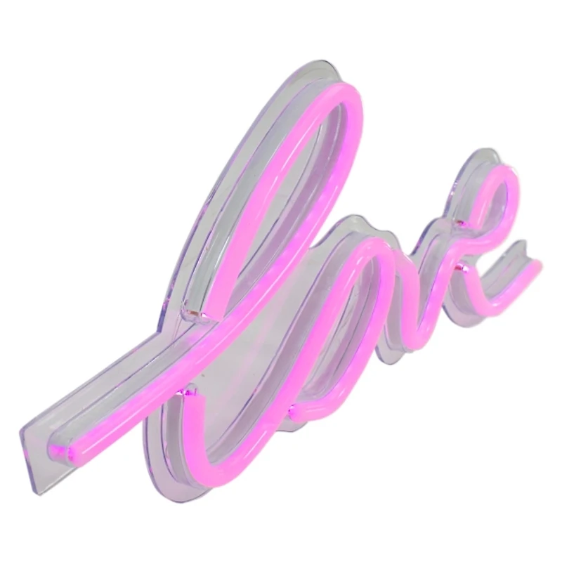 Neon Pink Love LED Wall Sign