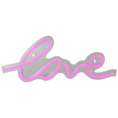Neon Pink Love LED Wall Sign