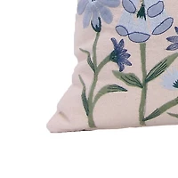 Cream Bluebells Lumbar Pillow