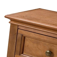 Brown Wood 4-Door Sideboard Cabinet