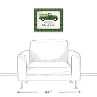 Lots of Luck Truck Canvas Wall Plaque