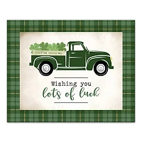 Lots of Luck Truck Canvas Wall Plaque