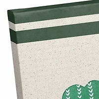 Lucky & Blessed Clover Trio Canvas Art Print