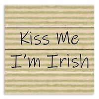 Kiss Me I'm Irish Wood Pallet Art Print