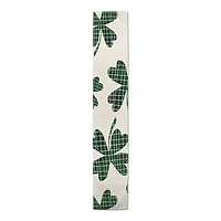 Large Plaid Clover Table Runner, 90 in.