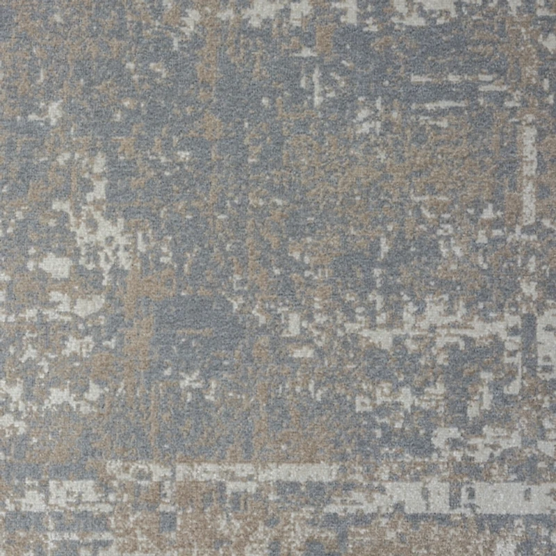 Gray Distressed Washable Area Rug