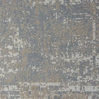 Gray Distressed Washable Area Rug