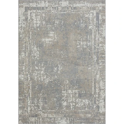Gray Distressed Washable Area Rug