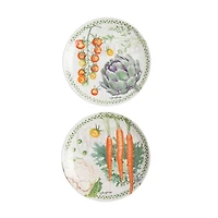 Vegetable Garden Salad Plates, Set of 4