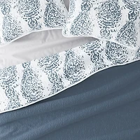 Damask Reversible 3-pc. Queen Quilt Set