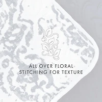 Damask Reversible 3-pc. King Quilt Set