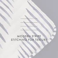 Navy Diamond Line Reversible 3-pc. Queen Quilt Set