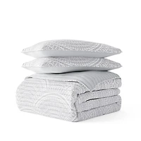 Scalloped Reversible 3-pc. King Quilt Set