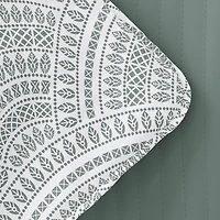Green Scalloped Reversible 2-pc. Twin Quilt Set