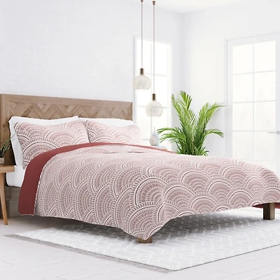 Terra Scalloped Reversible 2-pc. Twin Quilt Set