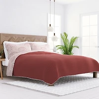 Terra Scalloped Reversible 3-pc. King Quilt Set