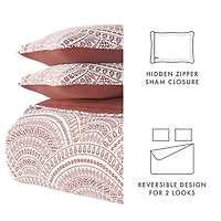 Terra Scalloped Reversible 3-pc. King Quilt Set