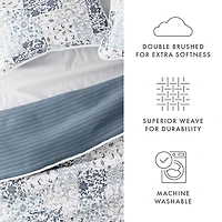 Patchwork Reversible 3-pc. King Quilt Set