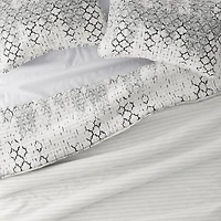 White Trellis Reversible 2-pc. Twin Quilt Set