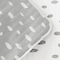 Gray Dotted Reversible 2-pc. Twin Quilt Set