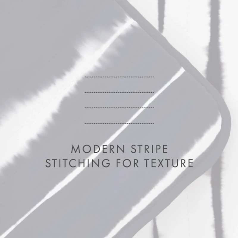 Navy Linear Reversible 3-pc. Queen Quilt Set