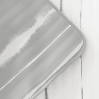 Gray Linear Reversible 3-pc. Queen Quilt Set