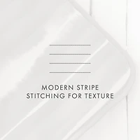 Gray Linear Reversible 3-pc. Queen Quilt Set