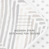 Gray Chevron Reversible 3-pc. Queen Quilt Set