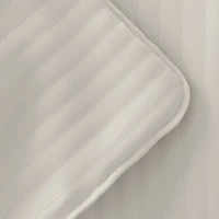 Natural Stitched Stripes 3-pc. Queen Quilt Set