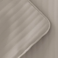 Latte Stitched Stripes 2-pc. Twin Quilt Set