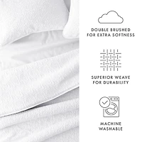 Floral Stitch 3-pc. Queen Quilt Set