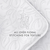 Floral Stitch 3-pc. King Quilt Set